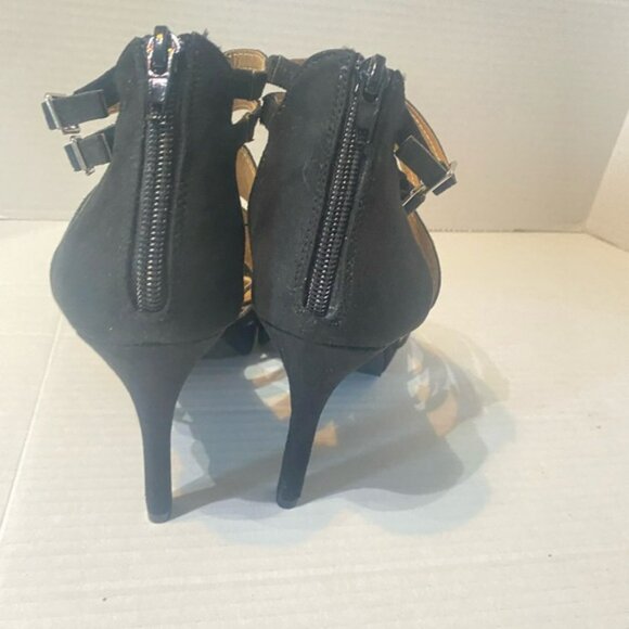 Women’s Dolce Vita Leanne black strappy  platform heels size 8 - Picture 3 of 5